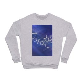 Sildenafil erectile dysfunction drug molecule Structural chemical formula Crewneck Sweatshirt