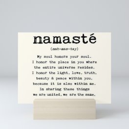 Namaste Mini Art Print