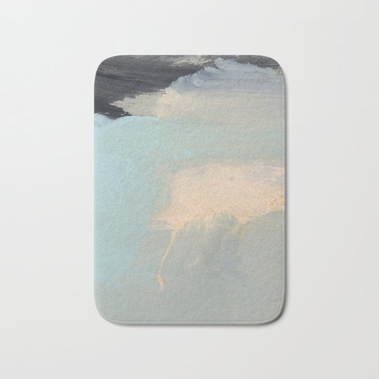 minimal brushtrokes 2 Bath Mat