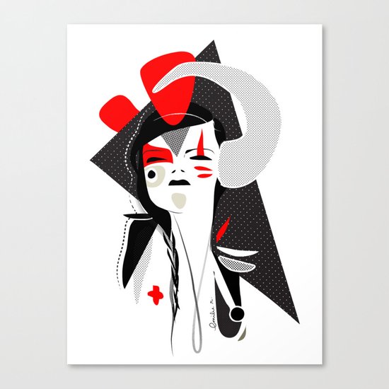 This head I hold 2 - Emilie Record Canvas Print