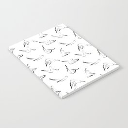 Pilates poses pattern Notebook
