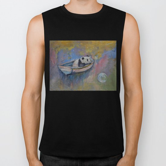 Panda Moon Biker Tank