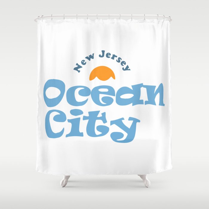 Ocean City New Jersey Shower Curtain By Amricaroadside Society6