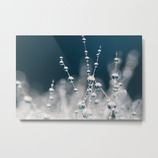 Snow White & Ice Blue Metal Print