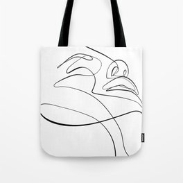 Passion Love Face Illustration Tote Bag