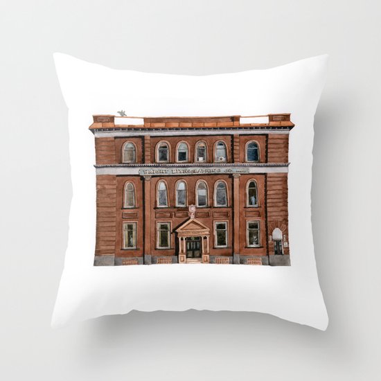 Wright Building Throw Pillow