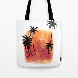 Sunset beach Tote Bag