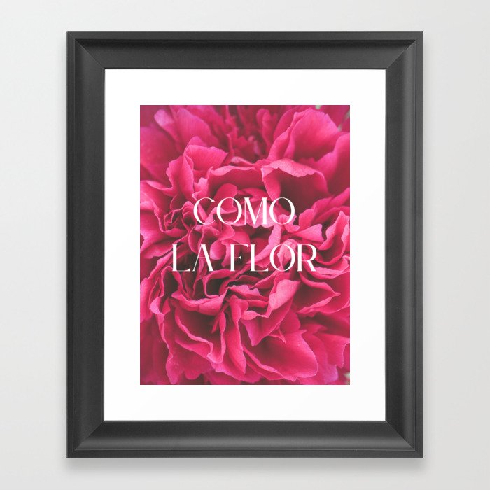 Como La Flor (Selena) Framed Art Print