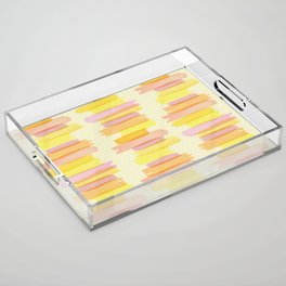 Stacked Brush Strokes - Sunny Acrylic Tray