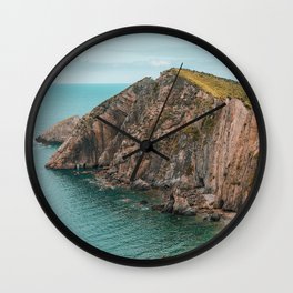 Cape in Asturias, Spain | Playa del Silencio | Beach of silence Wall Clock