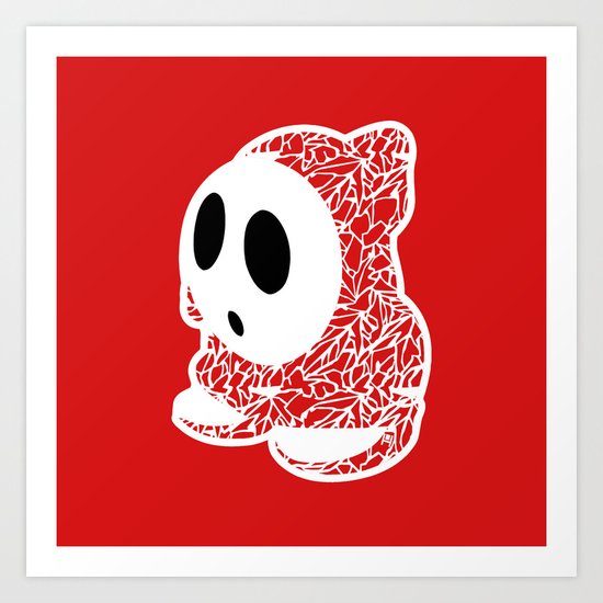 ShyGuy #CrackedOutBadGuys Art Print