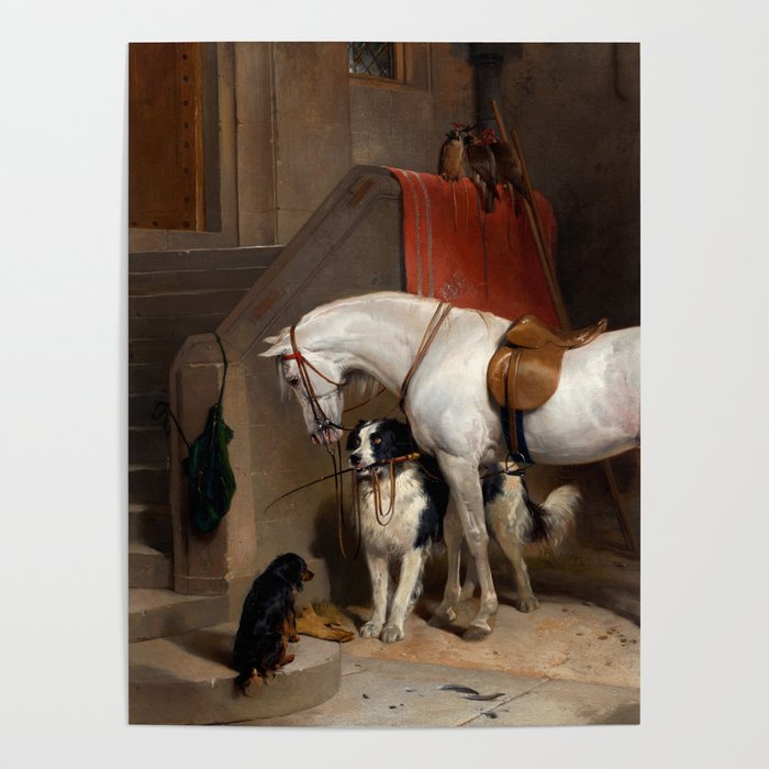 Favourites, the Property of H.R.H. Prince George of Cambridge by Edwin Landseer Poster