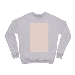 Ultra Pale Orange Solid Color Pairs PPG Winter Peach PPG1060-1 - All One Single Shade Hue Colour Crewneck Sweatshirt