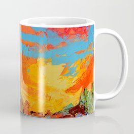 Saguaros Land Sunset Coffee Mug