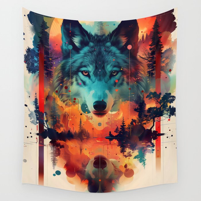 Wolf Dreams Wall Tapestry
