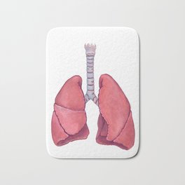 Human Anatomy Lungs Bath Mat