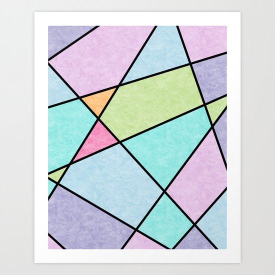 Frosted pastel Art Print