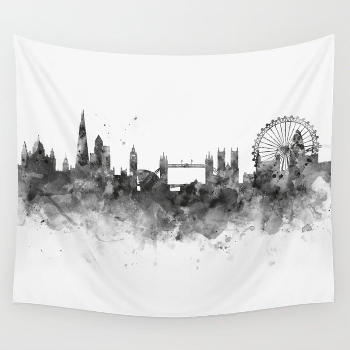 London Skyline Wall Tapestry