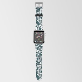 Vintage Blue White Spring Floral Apple Watch Band