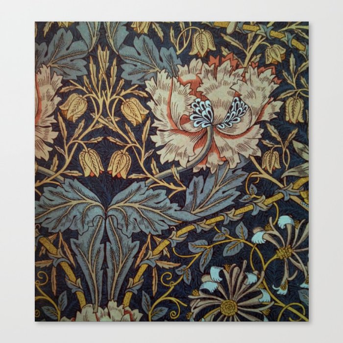 William Morris floral design, William Morris design Canvas Print