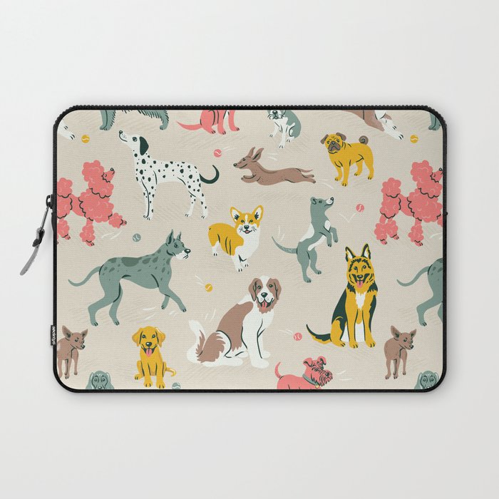 Silly Dog Friends Laptop Sleeve