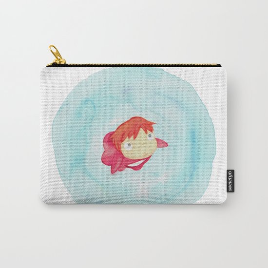 Ponyo Watercolor Carry-All Pouch