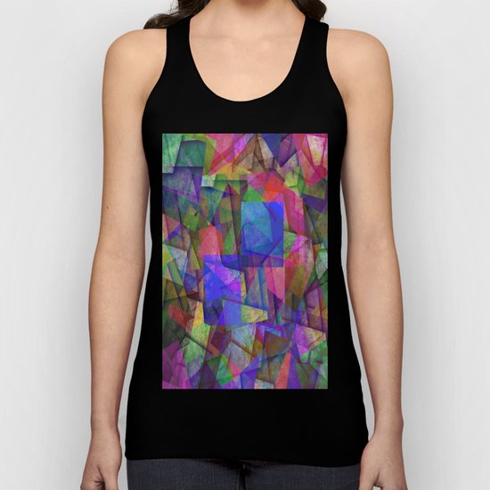 Pieces Of colour - Abstract, colour fragments Unisex Tank Top