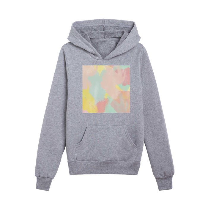 Abstract Pastel Acrylic Kids Pullover Hoodie