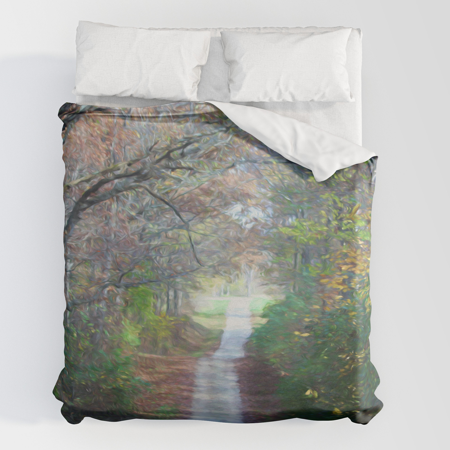 Country Road In The Fall Duvet Cover By, Country Road Duvet Covers