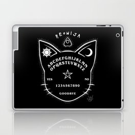 Meowija Board (black background) Laptop Skin