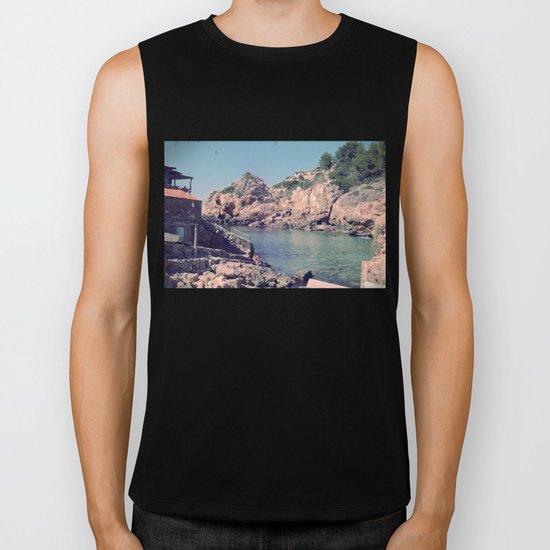 Hidden Coves On Spanish Islands Biker Tank