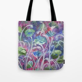 Poppies in the cool of the evening Tote Bag