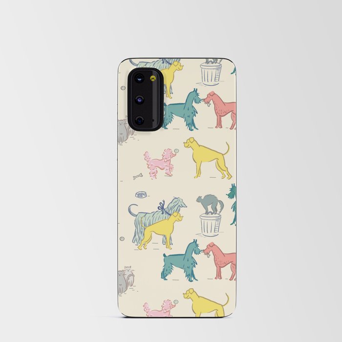 Retro Dogs and Cats Android Card Case