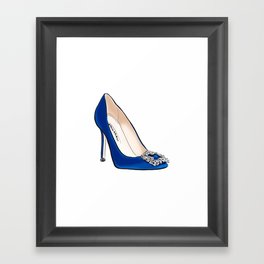 Blue Shoe Framed Art Print