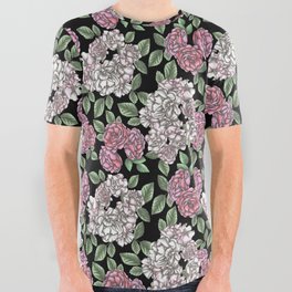 Dark Roses All Over Graphic Tee