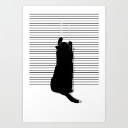 Cat Scratch Art Print