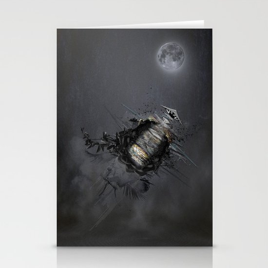 Overload the moon! Stationery Cards