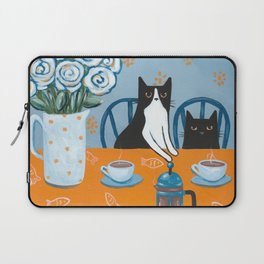 Cats and a French Press Laptop Sleeve