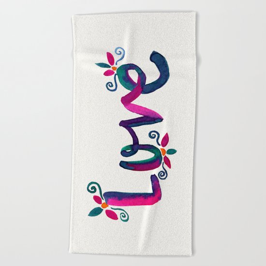 Love Beach Towel