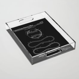 Baseball Patent - Black Acrylic Tray