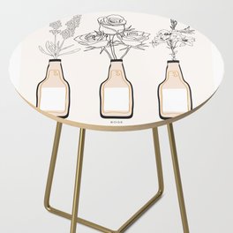 Floral Vases  Side Table