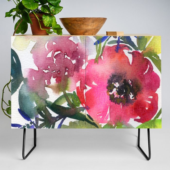 the soul of peonies  Credenza