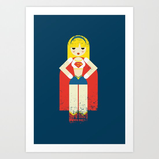 Super Girl Art Print