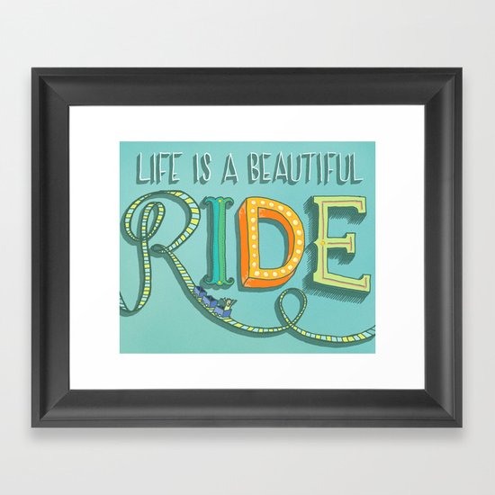 Beautiful Ride Framed Art Print