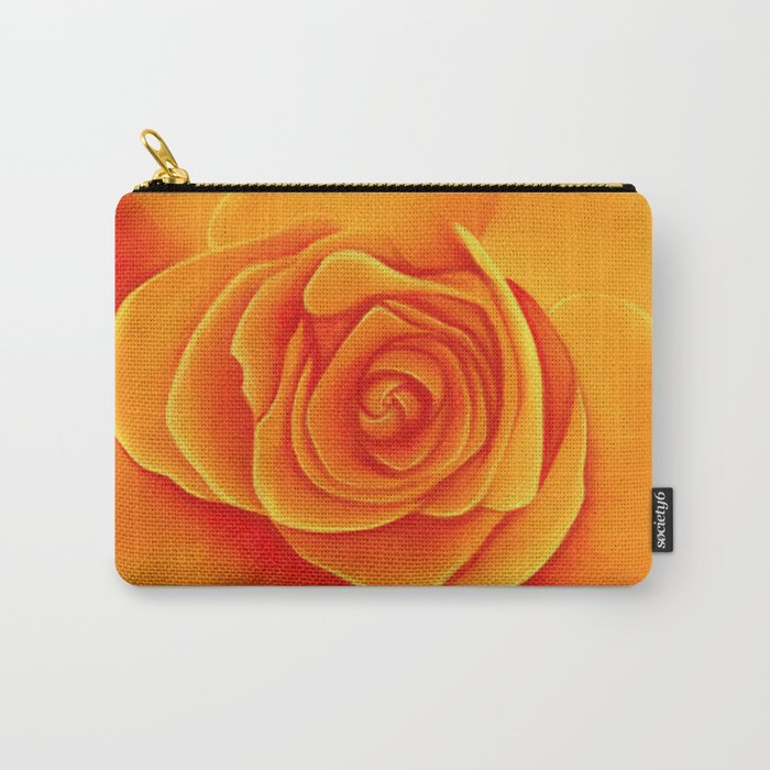 Orange Rose Drawing Carry-All Pouch