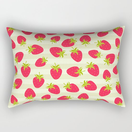 STRAWBERRY PATTERN Rectangular Pillow