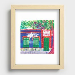 Frida's Blue House (Casa Azul) Recessed Framed Print