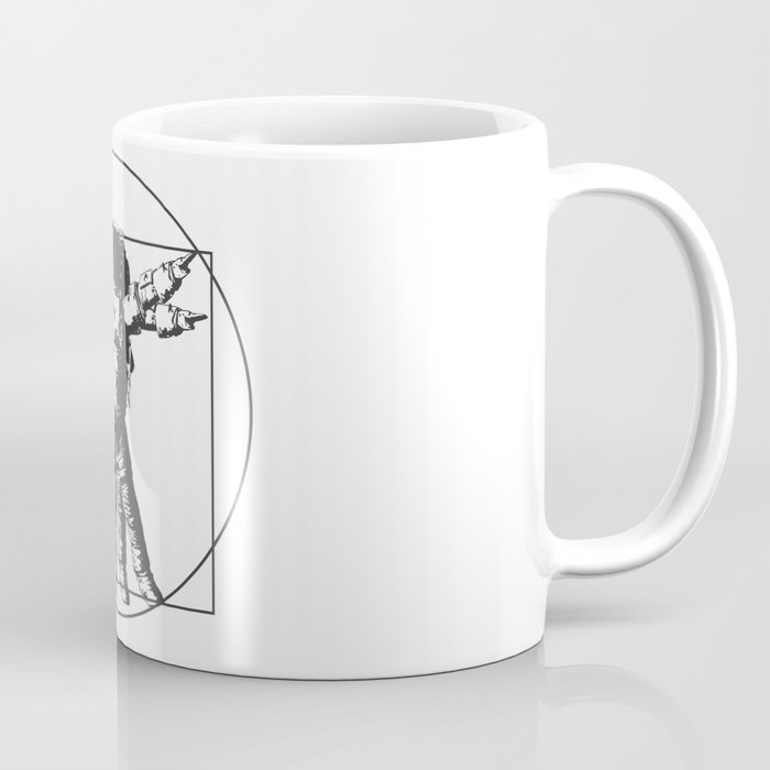 Vitruvian with spacer flair on white Coffee Mug