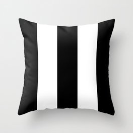 Black and white stripe Throw Pillow