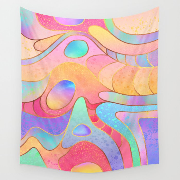 Candy Rainbow Wall Tapestry